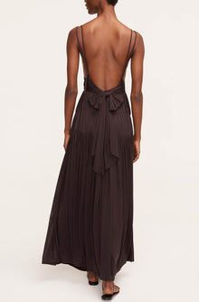 Ruched Mesh Maxi Dress | Walnut