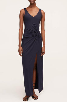 Twist Modal Front Dress | Dark Navy