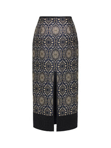 Ethnic Skirt | Navy