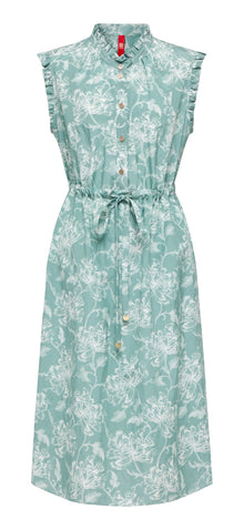 Pattern Sleeveless Dress | Green