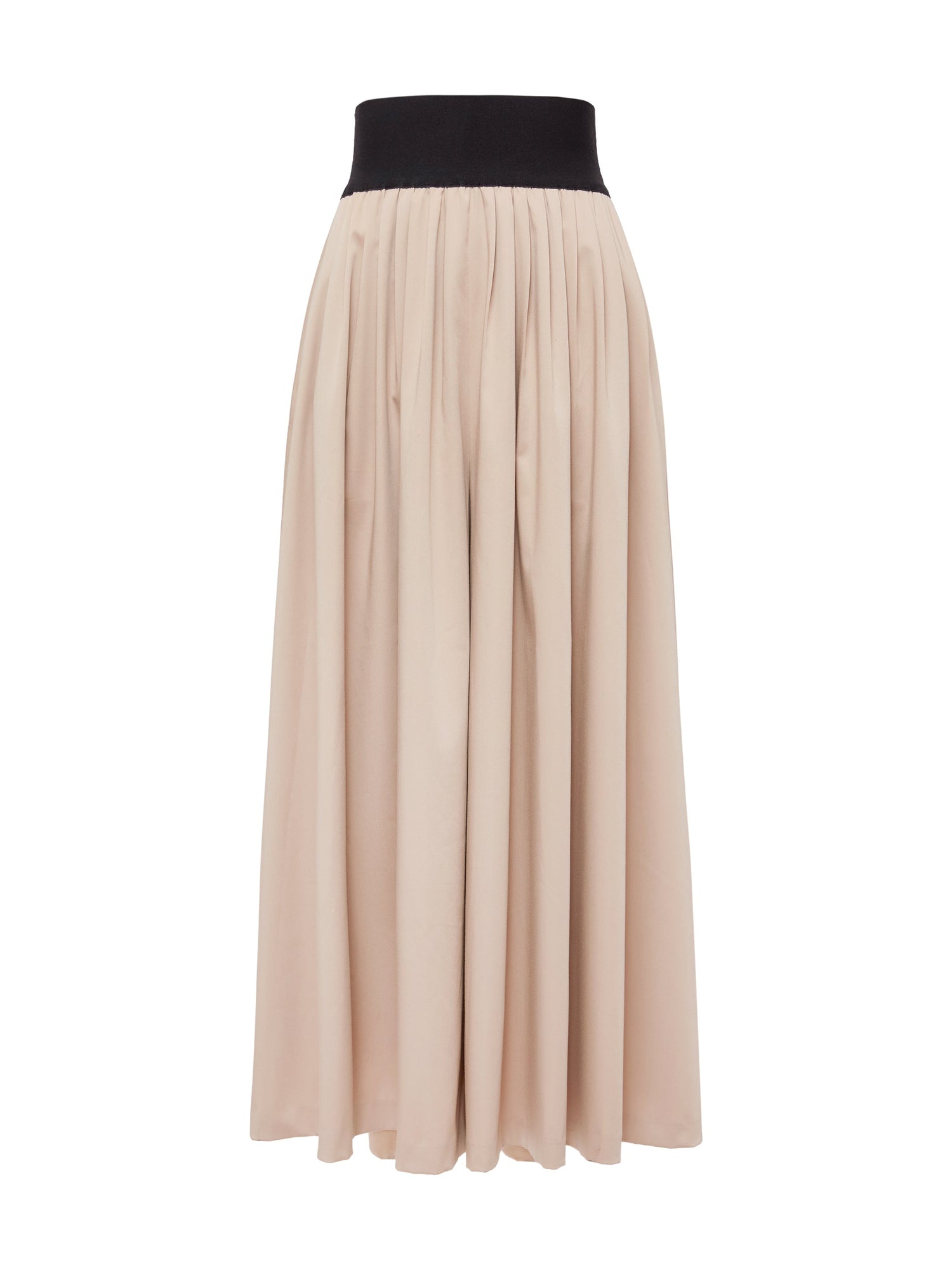 High-Waist Relaxed-Fit Skirt Pants | Khaki