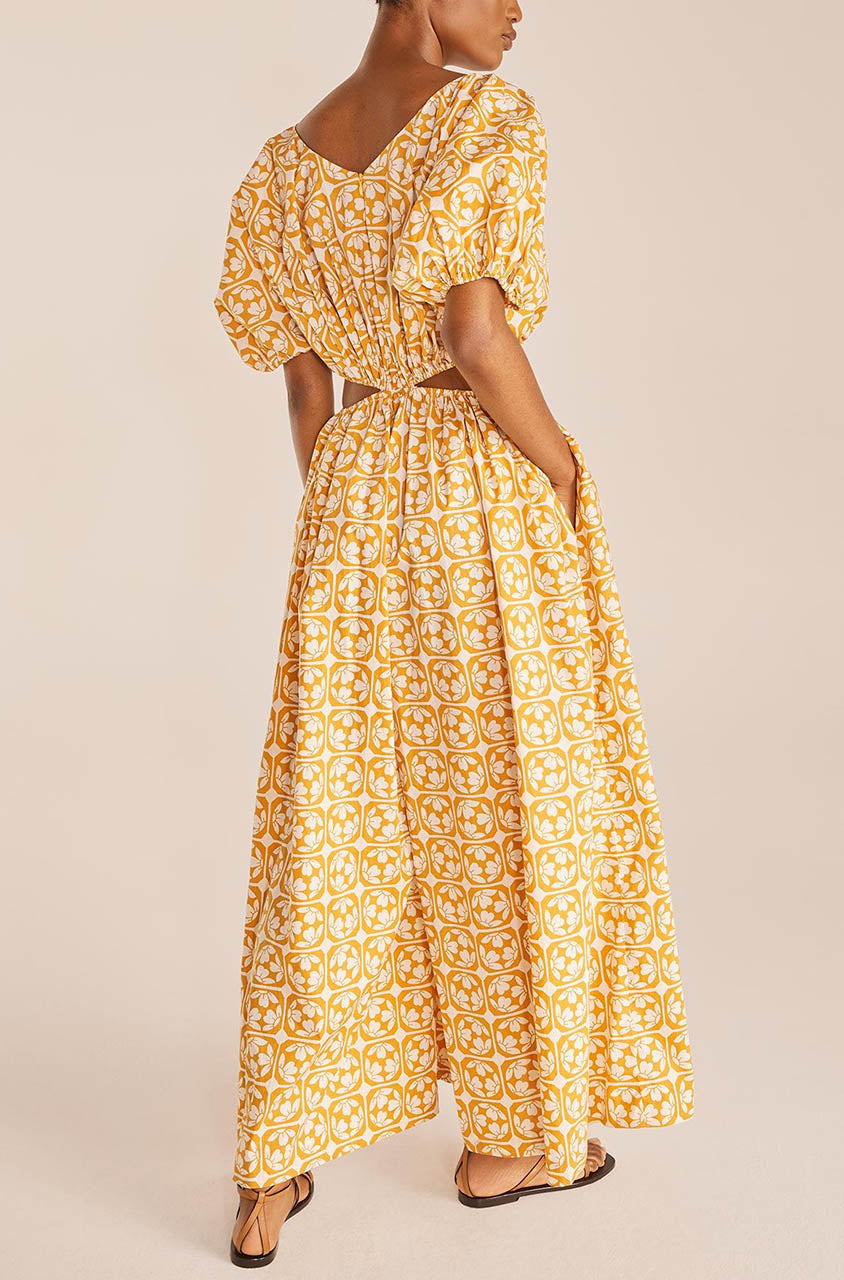 Lattice Fleur Poplin Jumpsuit | Lattice Fleur Honey Combo