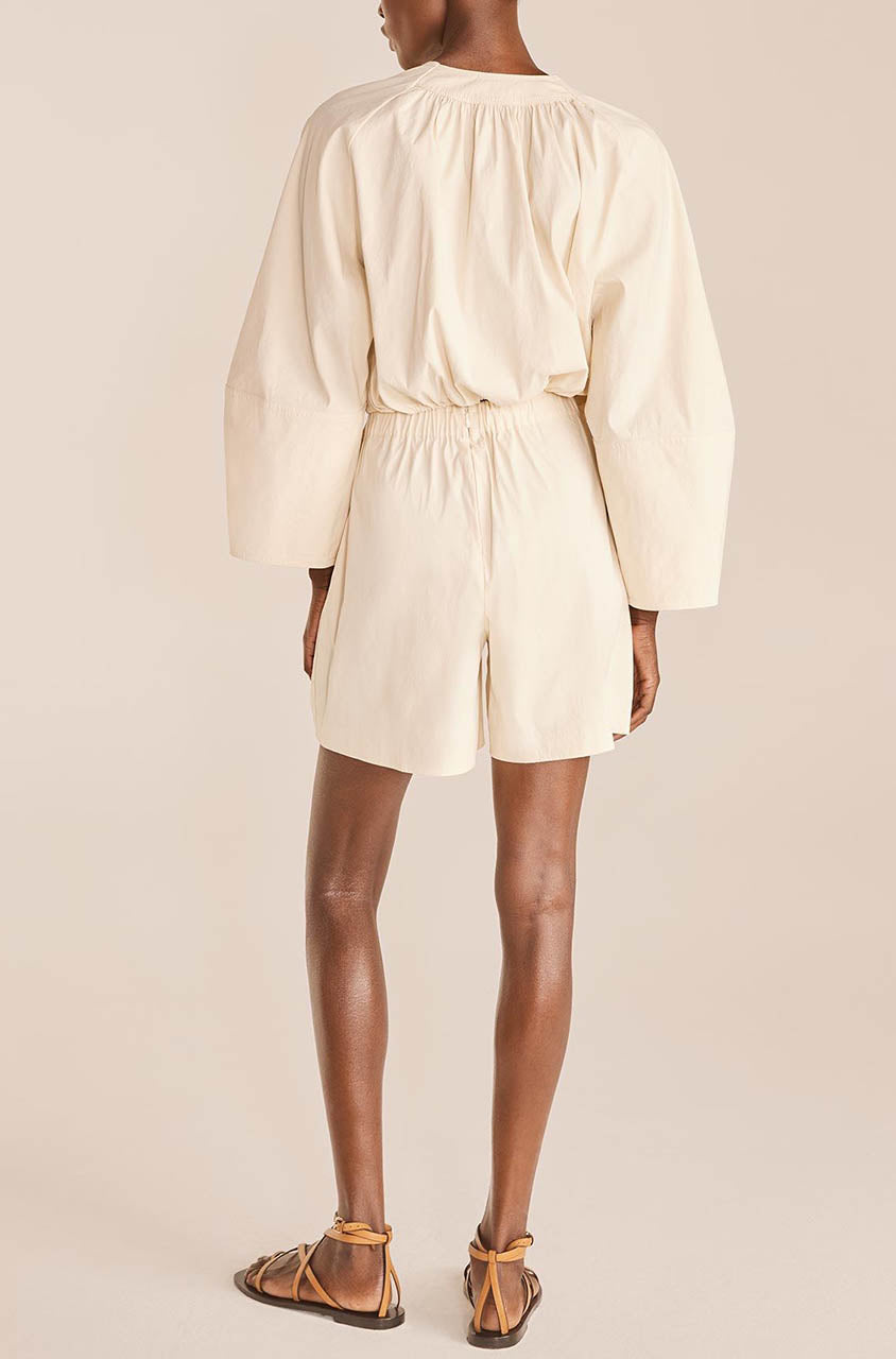 Poplin Skort | Eggshell