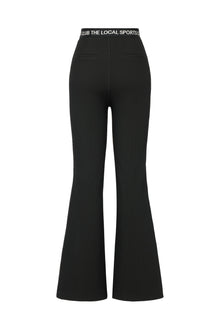 High-Waisted Wide-Leg Trouser | Black