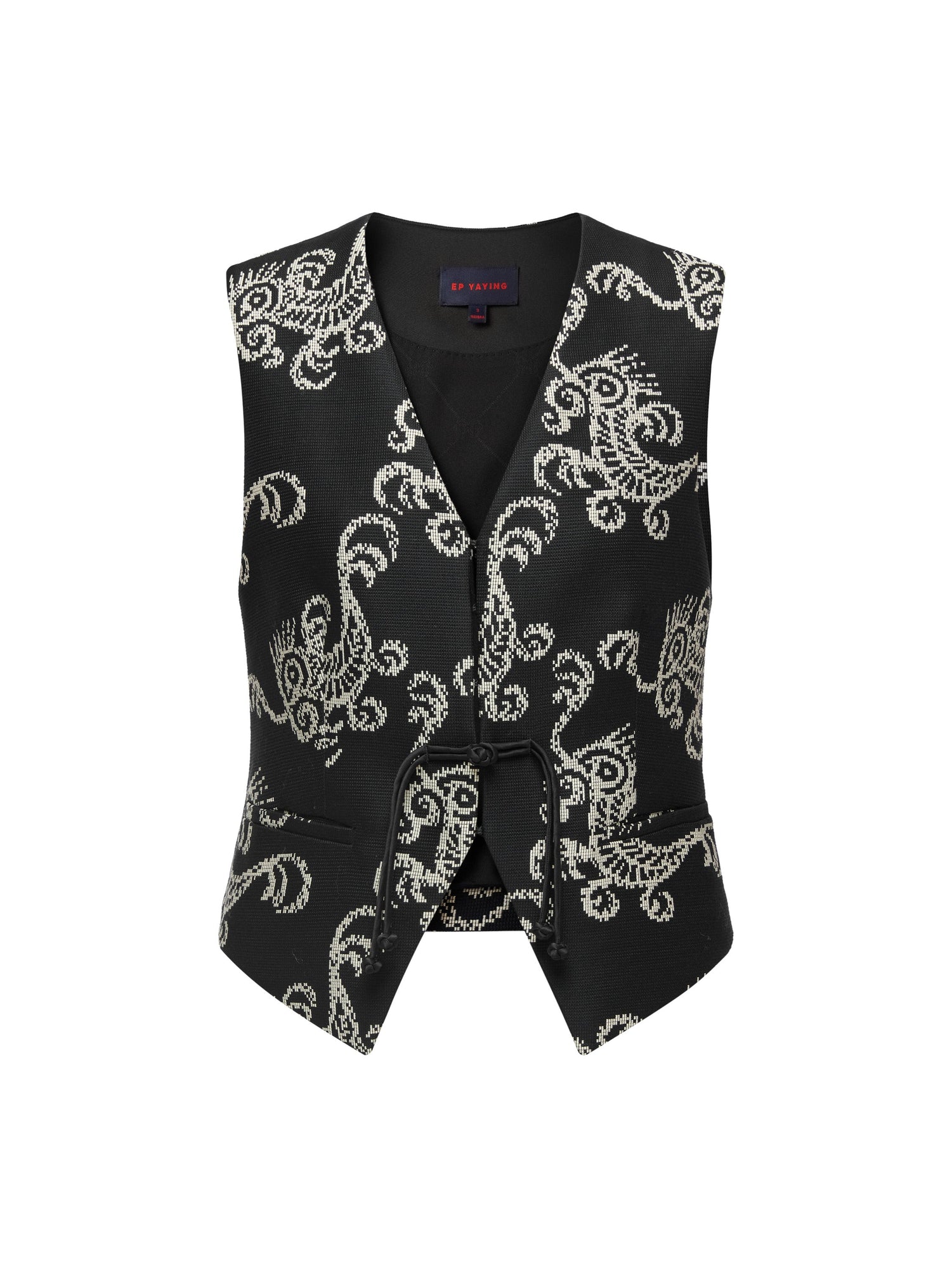 Patterned Vest | Black