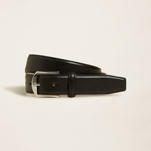 Mens | Sergio Italian Round Buckle Napa Leather Belt | Black