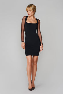 020 Square-neck dress - Le Vestiaire | Black