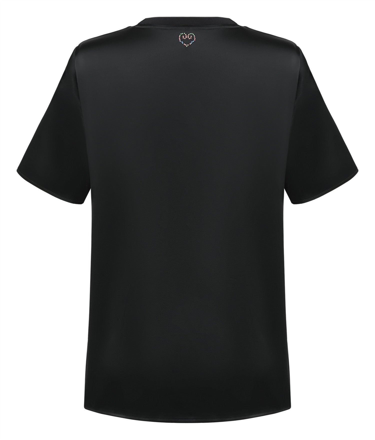 Triacetate Straight-Shoulder T-Shirt | Black