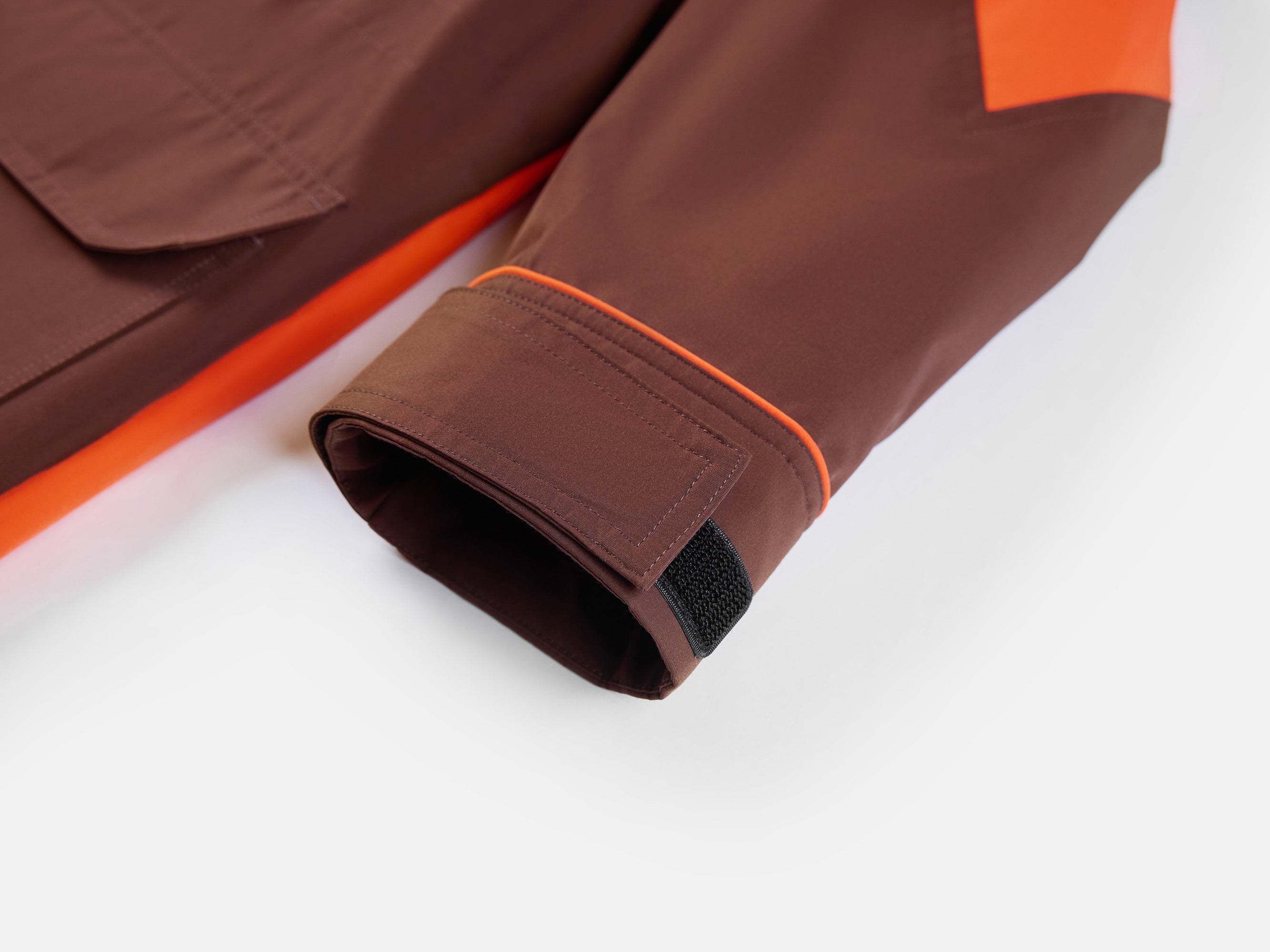 Hooded Jacket | Orange/Brown