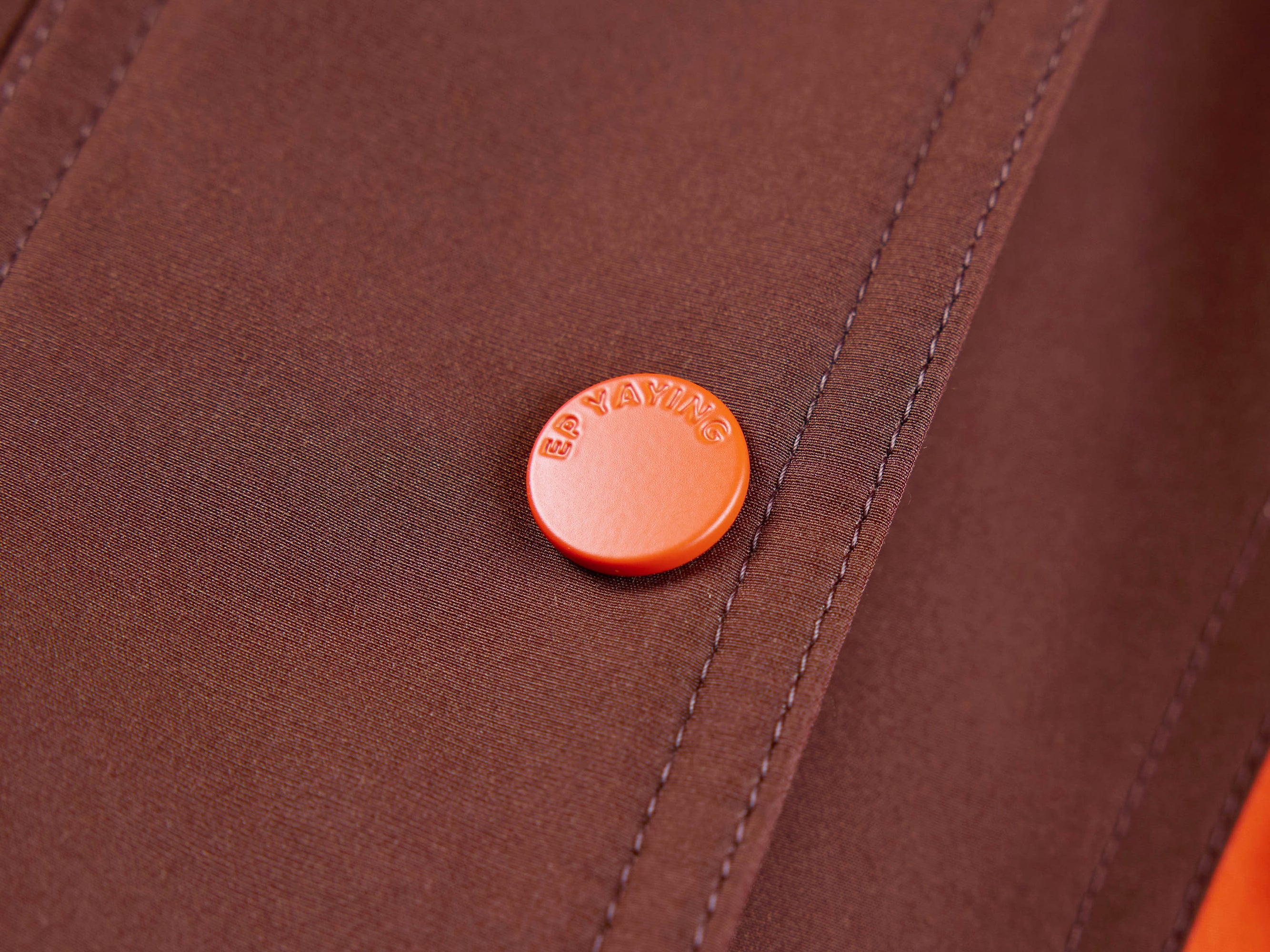 Hooded Jacket | Orange/Brown
