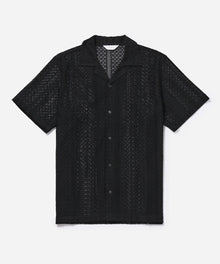 Black | Canty Cotton Lace SS Shirt