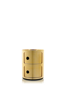 Componibili Metal Storage Unit - 2 Elements | Single | Gold