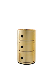 Componibili Metal Storage Unit - 3 Elements | Single | Gold