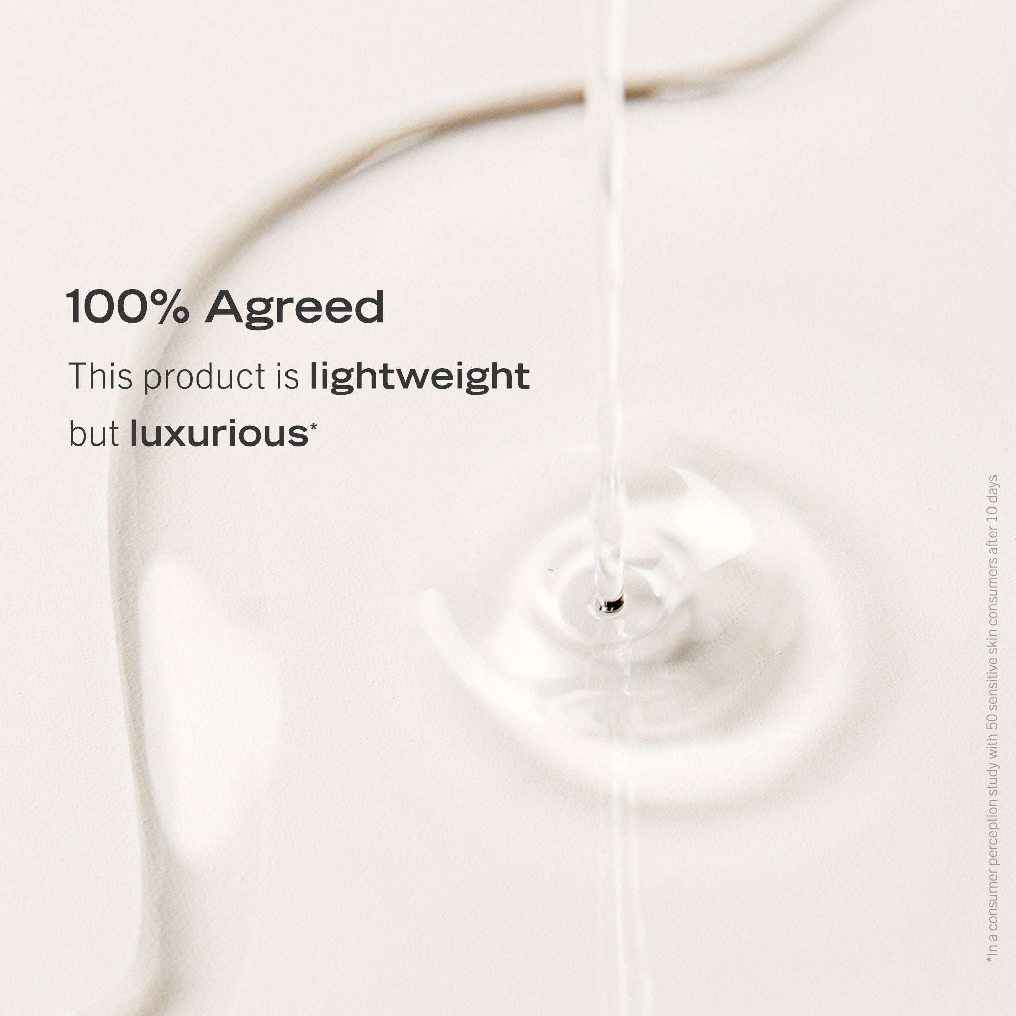 Consistency of After-Shower Nourishing Body Oil.  100% Agree that this product is lightweight but luxurious.