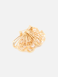 Brooch | Copper/Zircon/Fresh Water Pearls