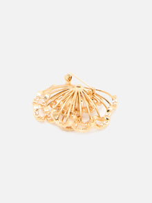 Brooch | Copper/Zircon/Fresh Water Pearls