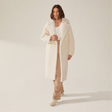 Womens | Charlotte Australian Wool Oversized Teddy Coat | Cream