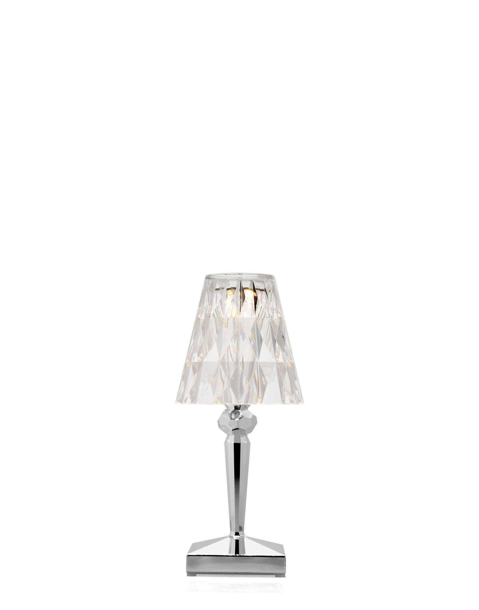 Battery Table Lamp | Single | Chrome