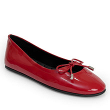 Perle | Racing Red Patent Faux Leather