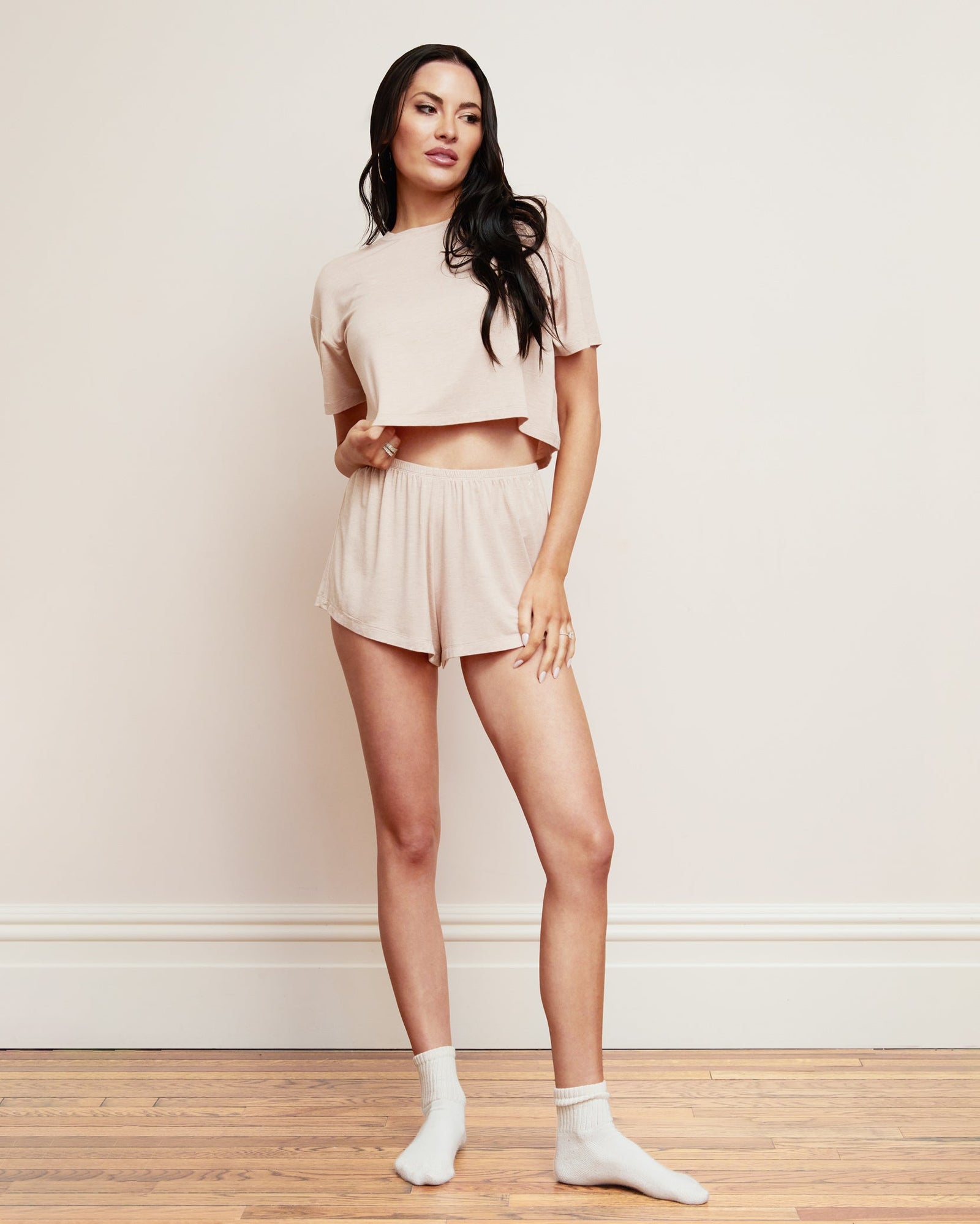 Pull On Shortie | Heather Sand