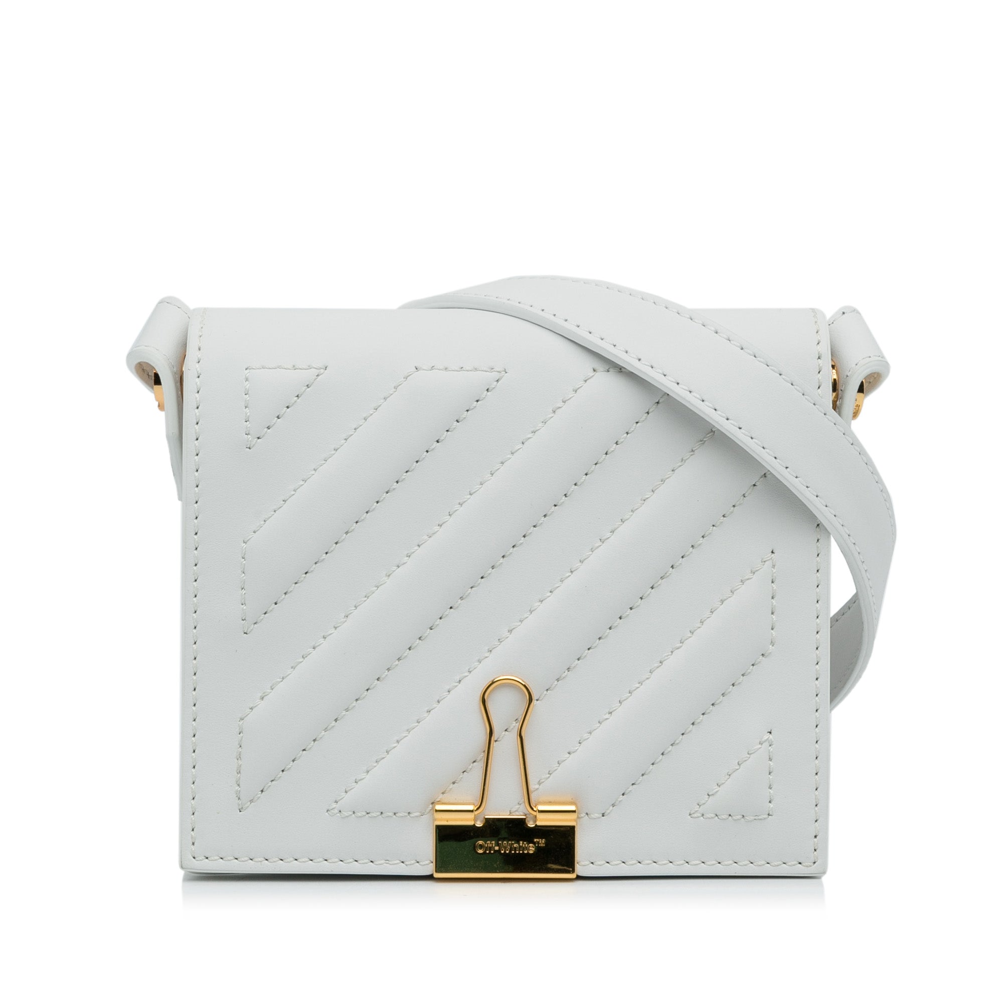 Off-White Pre-Owned Baby Binder Clip Crossbody Bag | Women | White (V1)