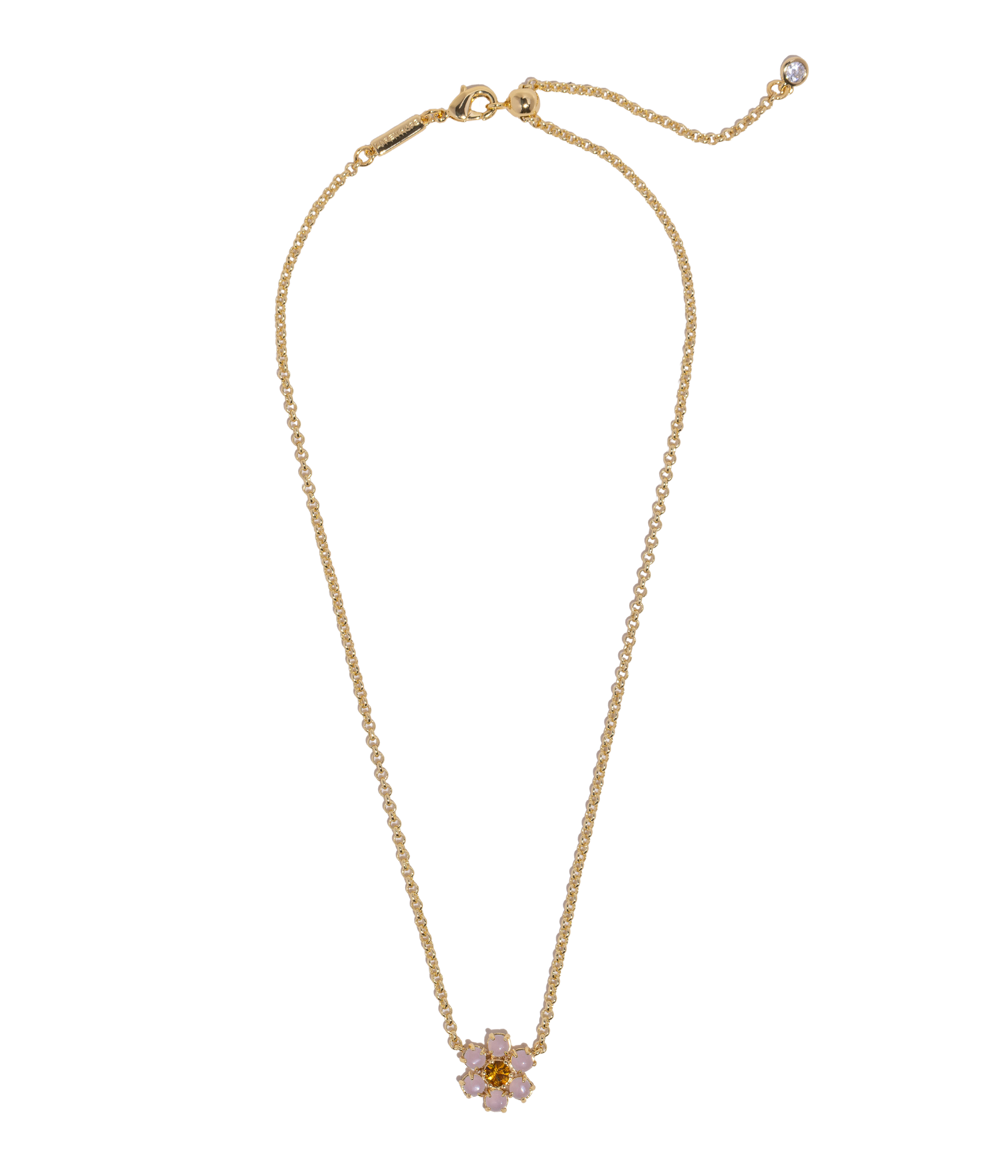 Emeline Flower Necklace in Lavender - Loren Hope