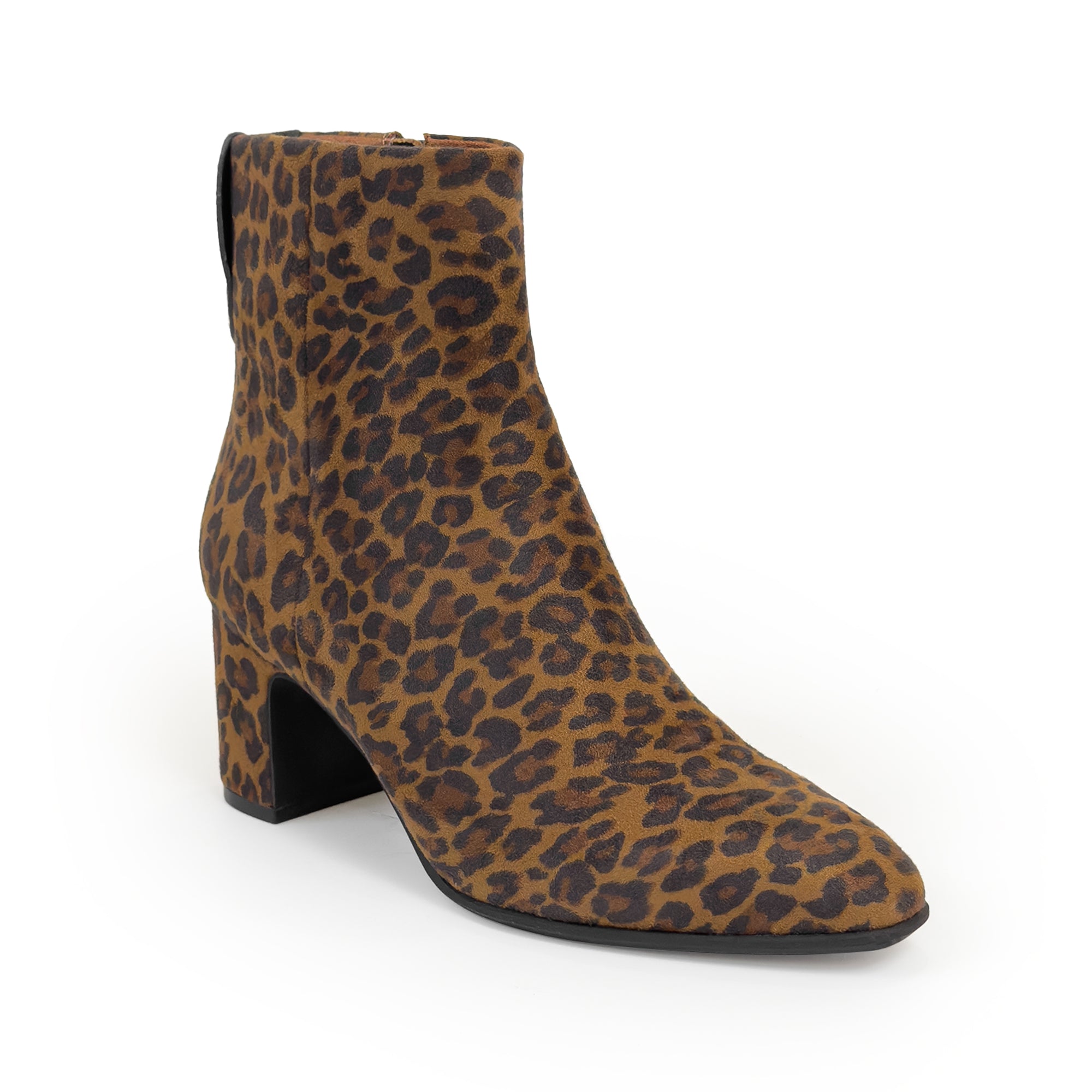 Mari | Tan Multi Faux Leopard Suede