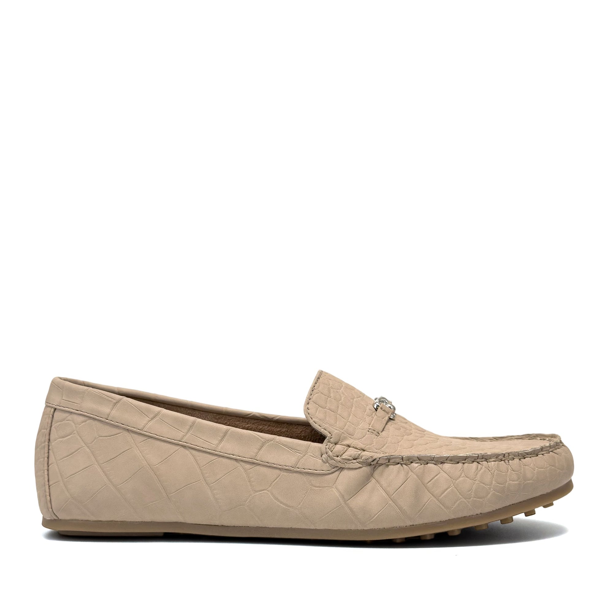 Drita Casual Loafer | Dune Faux Crochet Nubuck