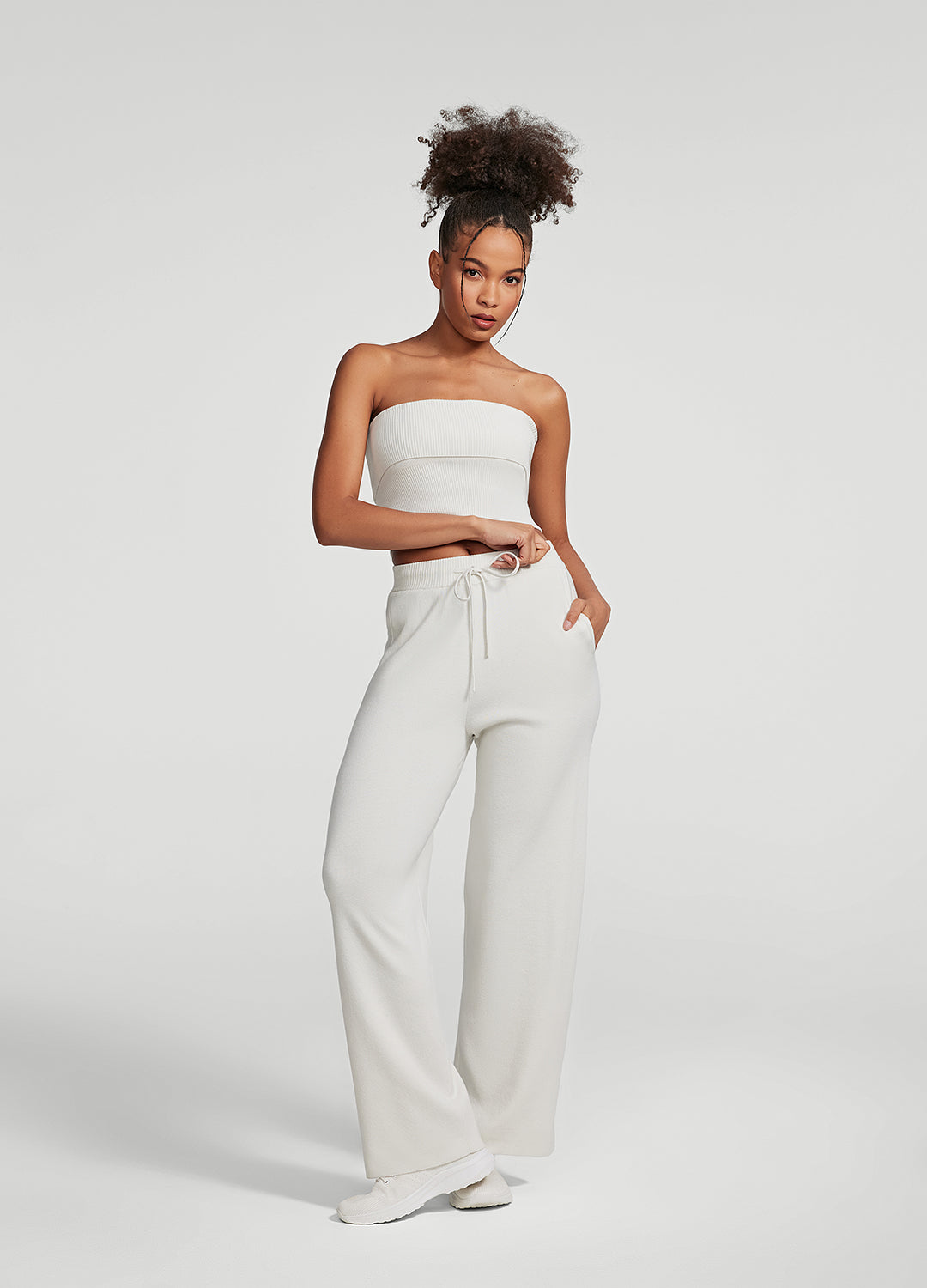 Cozy Luxe Sweatpants | White