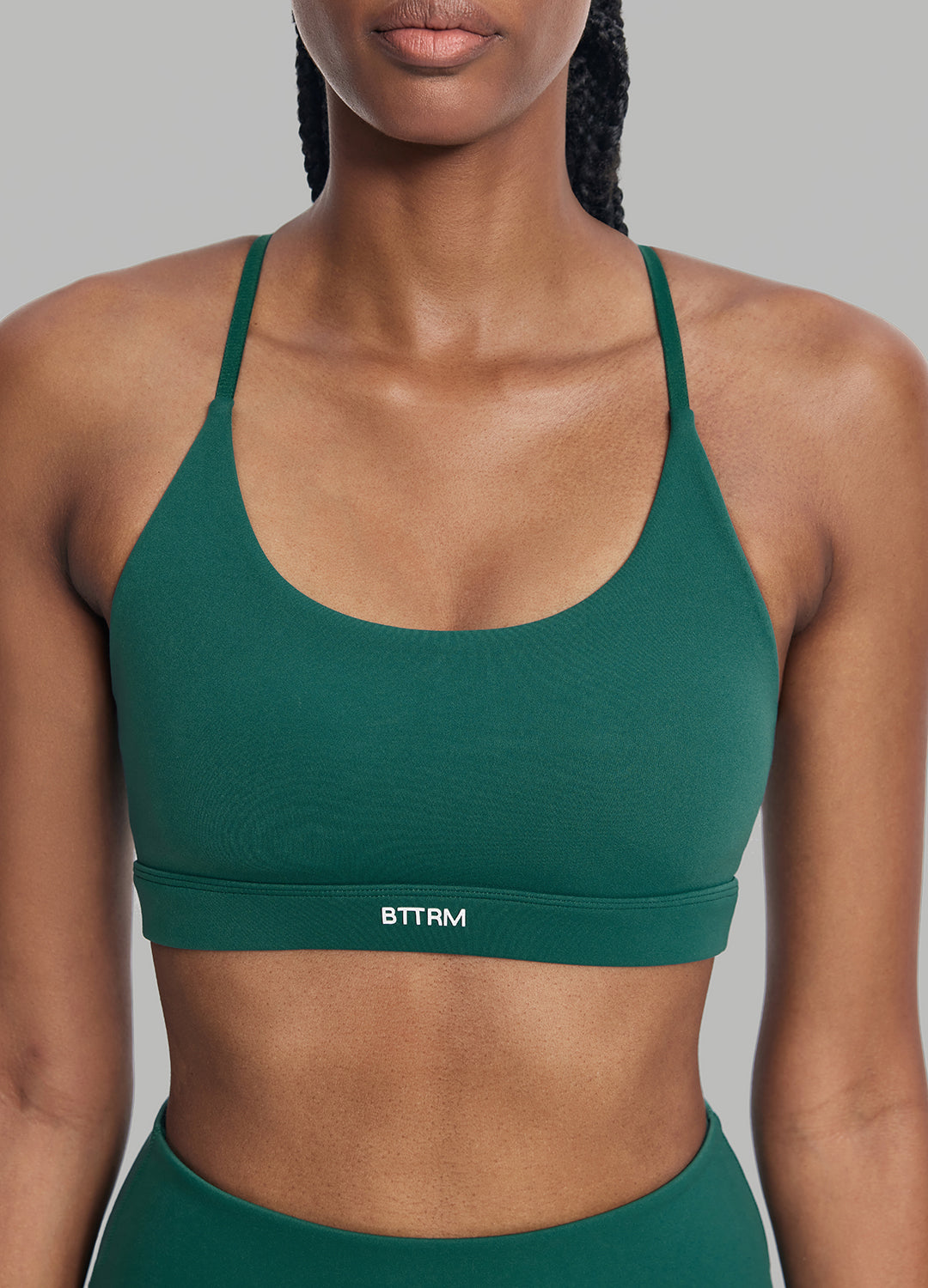 Airy Active Strap Top | Dark Moss