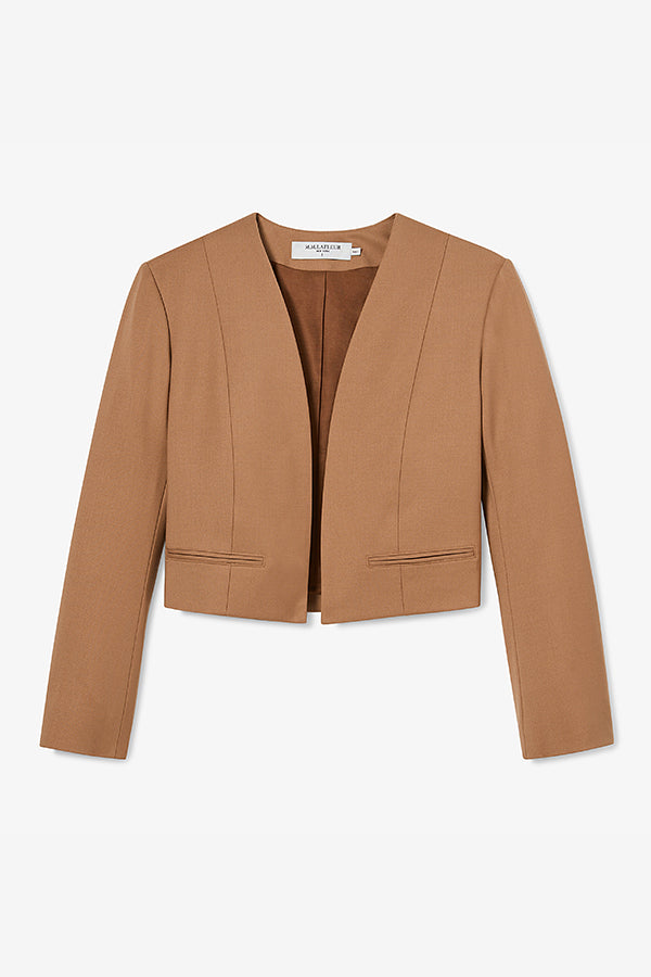 Packshot image of the Neale jacket in camel | Exclude | Still