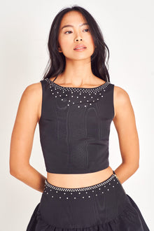 Womens | Kanoa Fitted Crop Top | Black