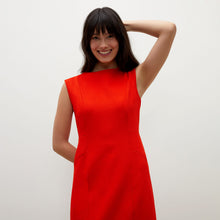 Women | Giovanna Dress - Textured Ponte | Tangerine