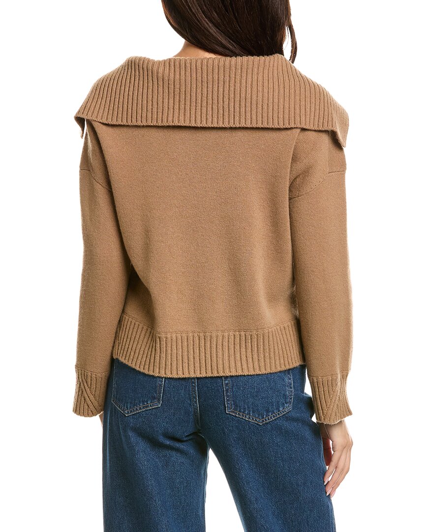 The Cashmere Project | Womens | Sailor Collar 100% Cashmere Pullover | Brown