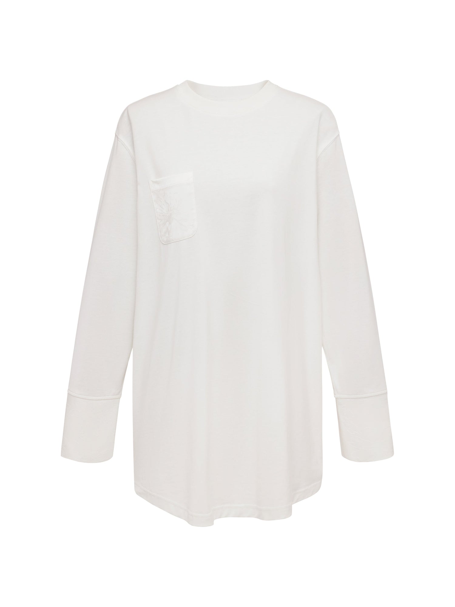 Loose-Fit Long Sleeve Tee | White