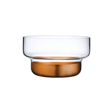 Contour Bowl Copper Base - Small | Clear Crystal/Copper