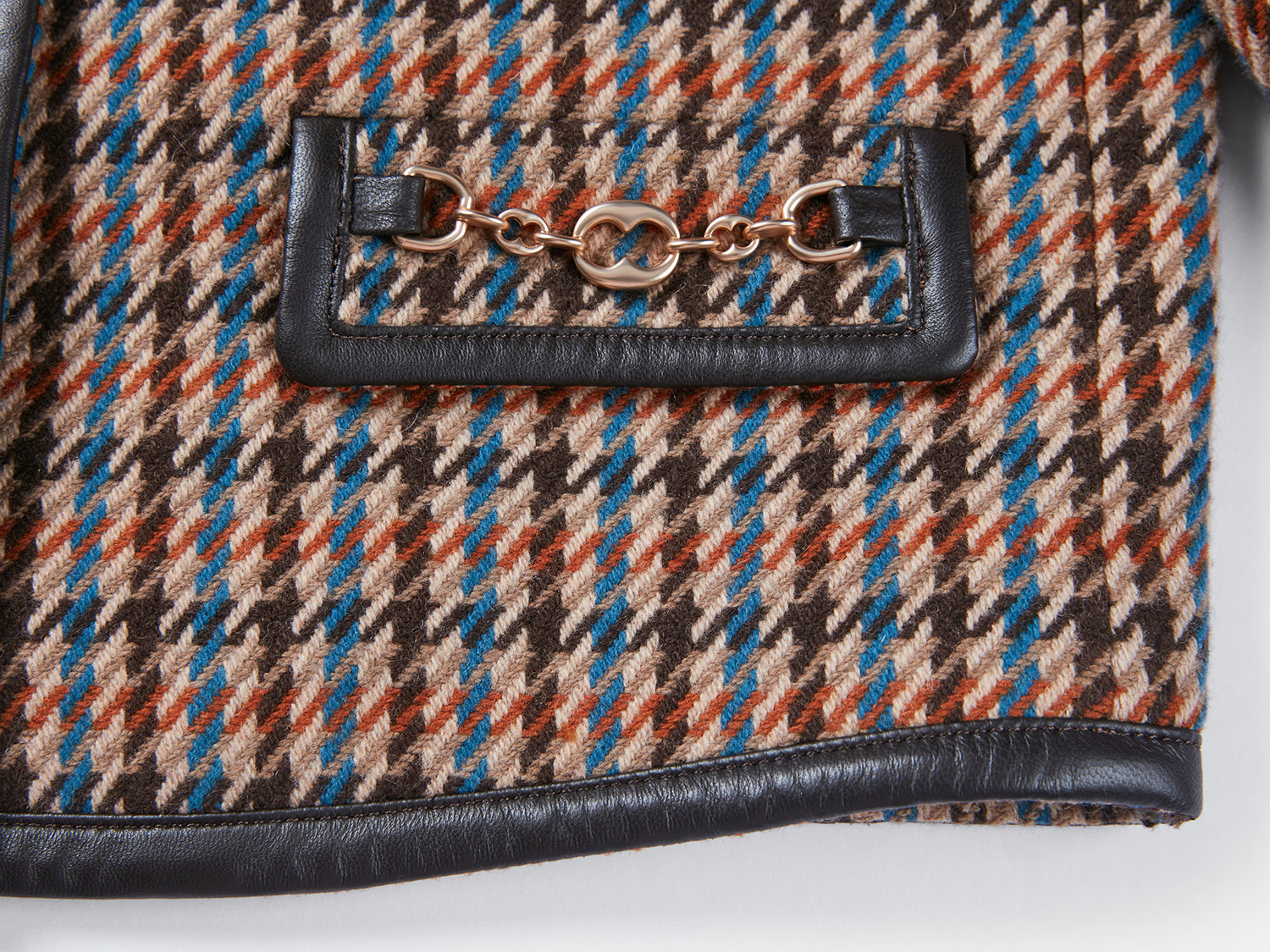 Houndstooth Jacket | Brown