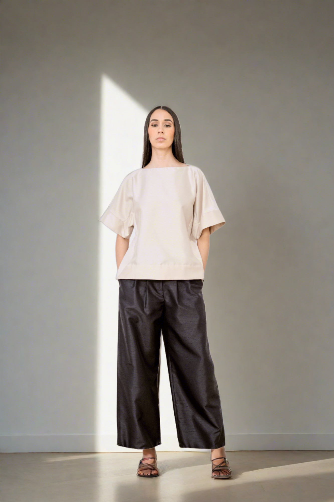 Rosie Assoulin | Wide Leg Colorblock Pants