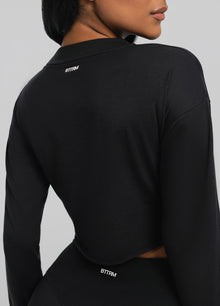 Cropped Long Sleeve | Black