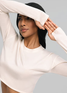 Cropped Long Sleeve | Ivory