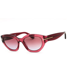 Tom Ford | Womens | 5566Y 55mm Sunglasses | Transparent Pink | Pink Gradient Lens