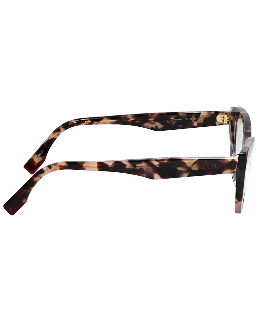 FENDI | Unisex | Fendi Way 54mm Optical Frames | Havana/Clear | Clear Lens