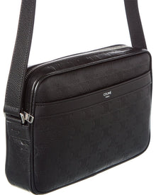 CELINE | Womens | Medium Triomphe Leather Crossbody | Black