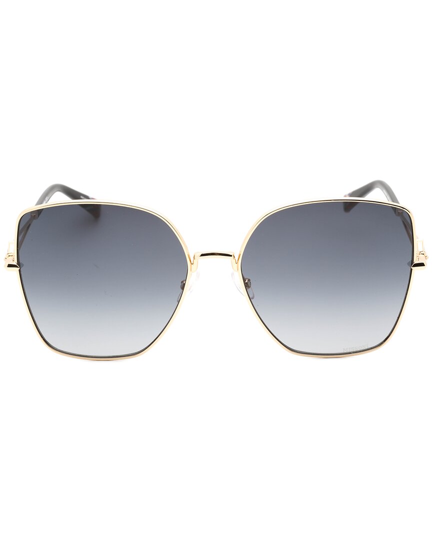 Missoni | Womens | Fashion 59mm Sunglasses | Gold | Grey Lens