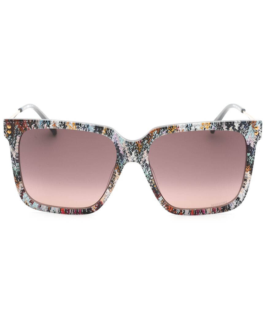 Missoni | Womens | MIS0107 57mm Sunglasses | Grey Multi | Brown Gradient Lens