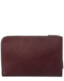 The Row | Womens | Leather Clutch - Large | Brown