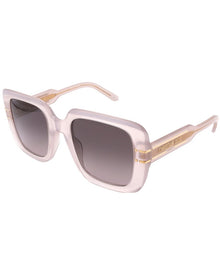 Dior | Womens | Diorsigniture S11 54mm Sunglasses | Shiny Beige | Grey Gradient Lens