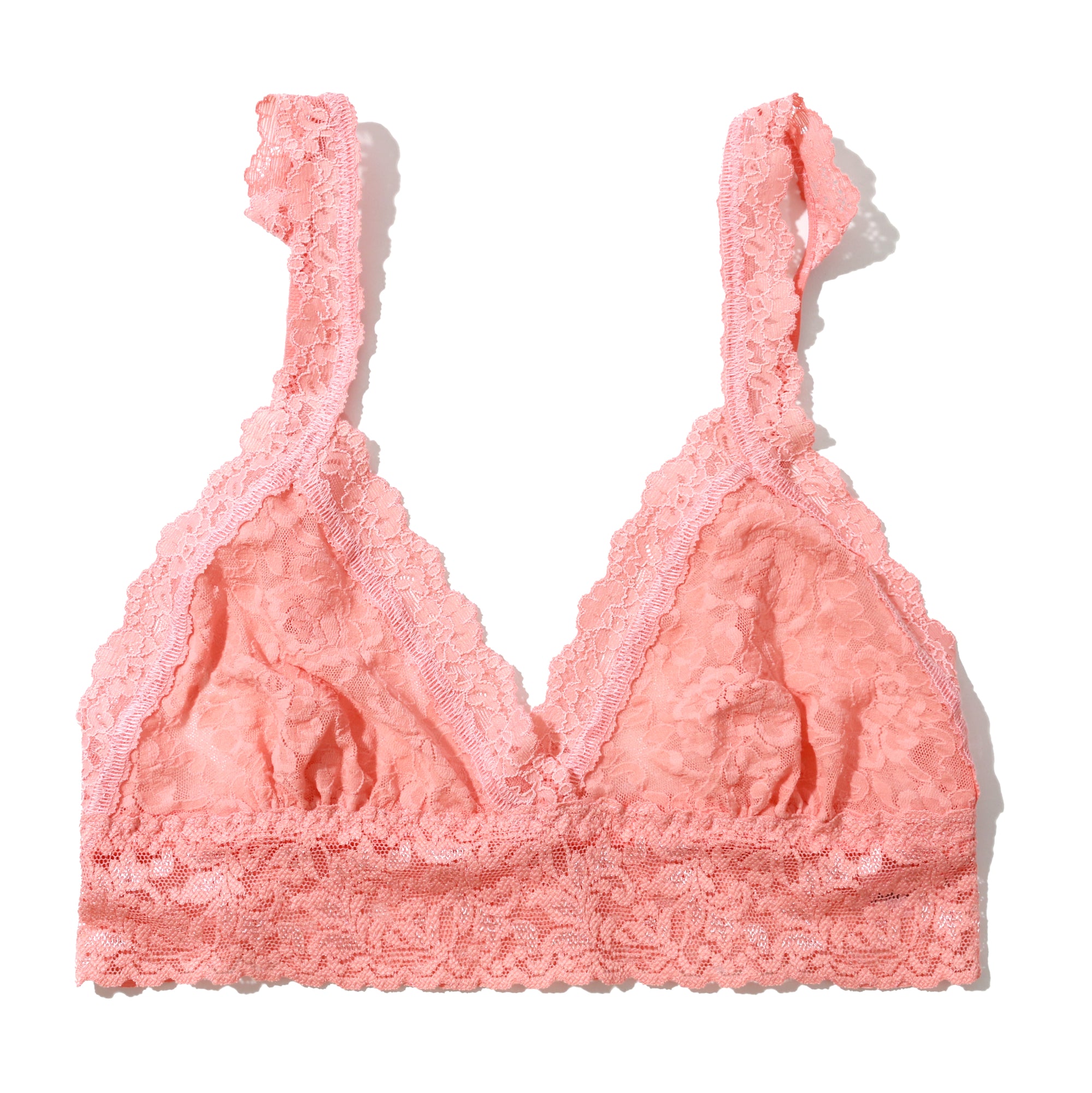 Signature Lace Crossover Bralette | Snapdragon Peach