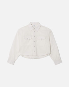 Womens | Camper Crop Shirt | Blanco