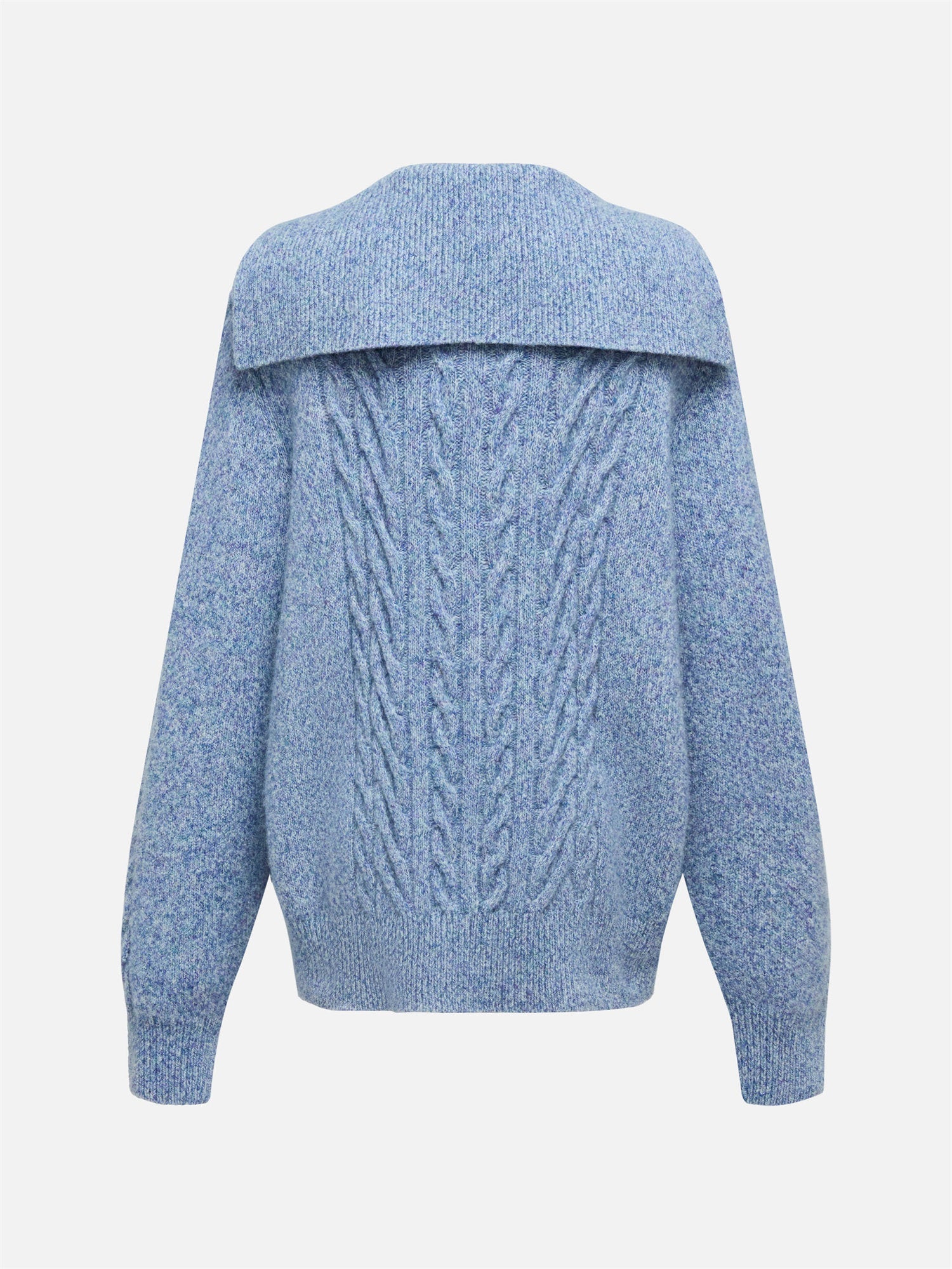 Cable Knit Pullover | Blue